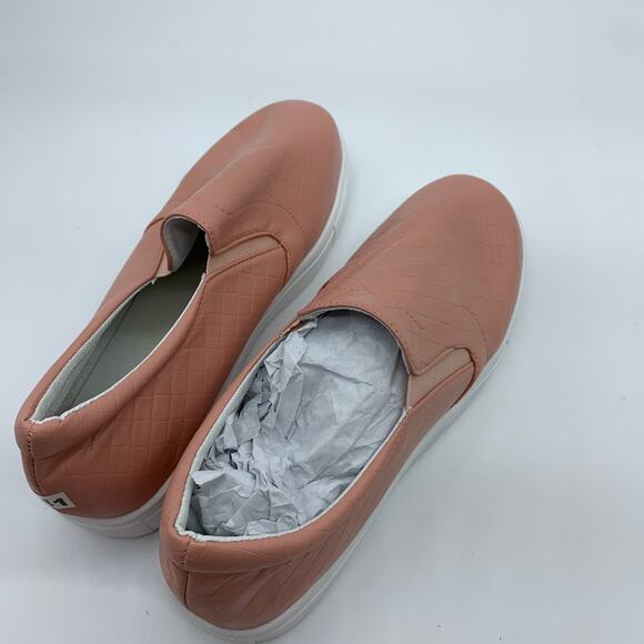 Pink Quilted Loafers Women Shoes Size 8.5 Slip On Closed Toe - Picture 4 of 7